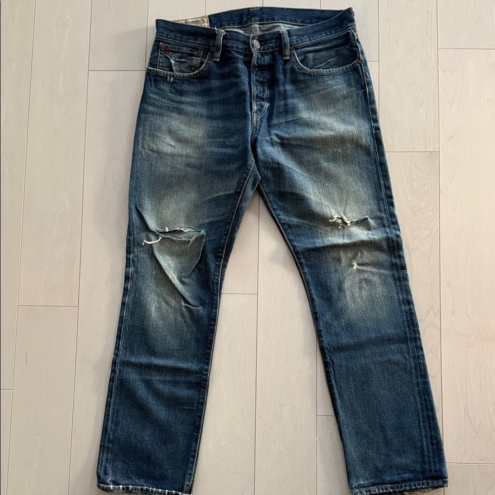 Polo by Ralph Lauren Distressed Blue Jeans